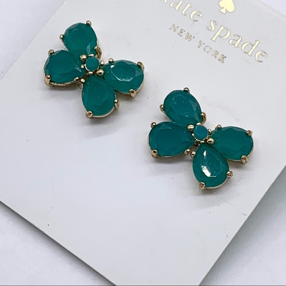 J. Crew Jewelry - Kate Spade Garden Path Blue Butterfly Earrings